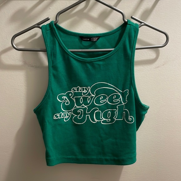 Basic green crop top - Picture 1 of 1